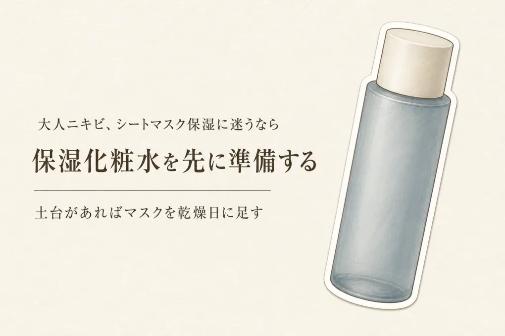 秋の衣替え前、シートマスク 保湿と保湿化粧水はどっちを先に買う？乾燥サイン別の選び方